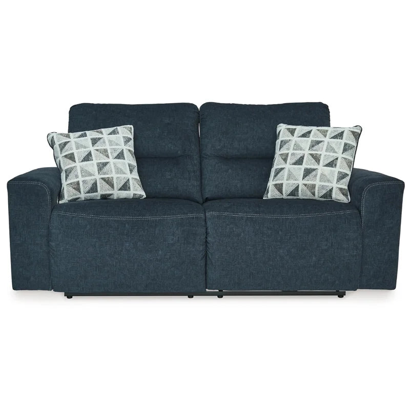 Blue 2-Seat Fabric Power Reclining Sofa Y508585