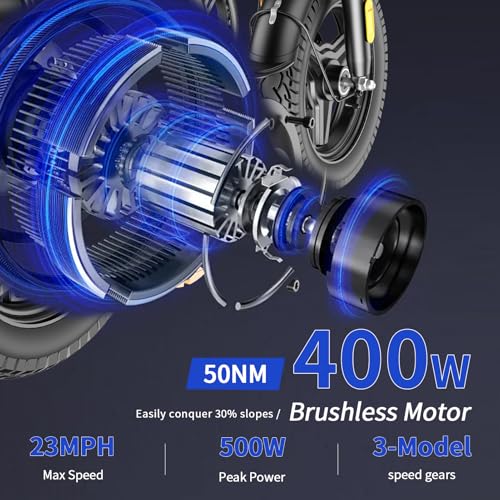 14" 400W 48V12AH Folding Electric Bike R432