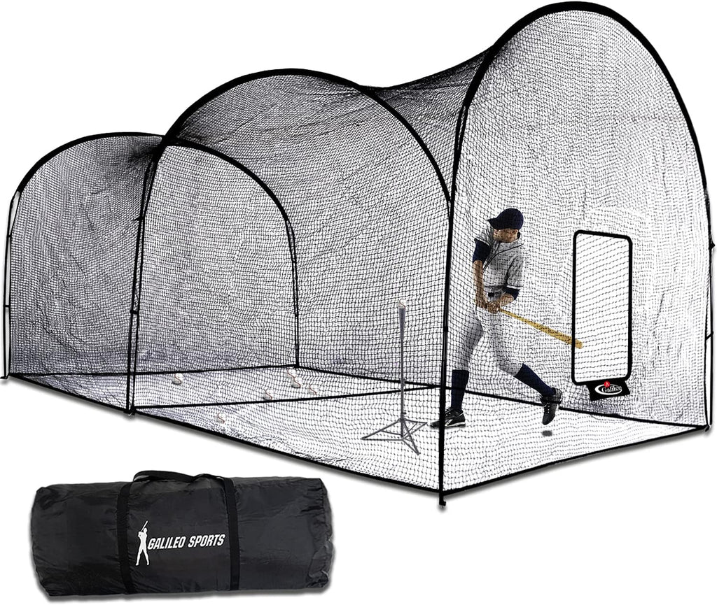Portable Baseball Batting Cage with Frame and Poles M239