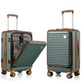 Black 20-Inch Hardside Carry On Luggage with Spinner Wheels TSA Lock T4992