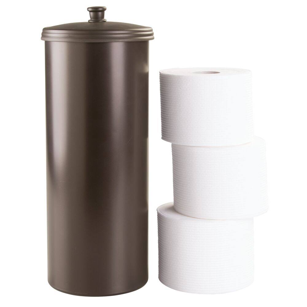 Toilet Bowl Brush, Plunger, Toilet Paper Holder, Trash Can, Set of 4 Q6632