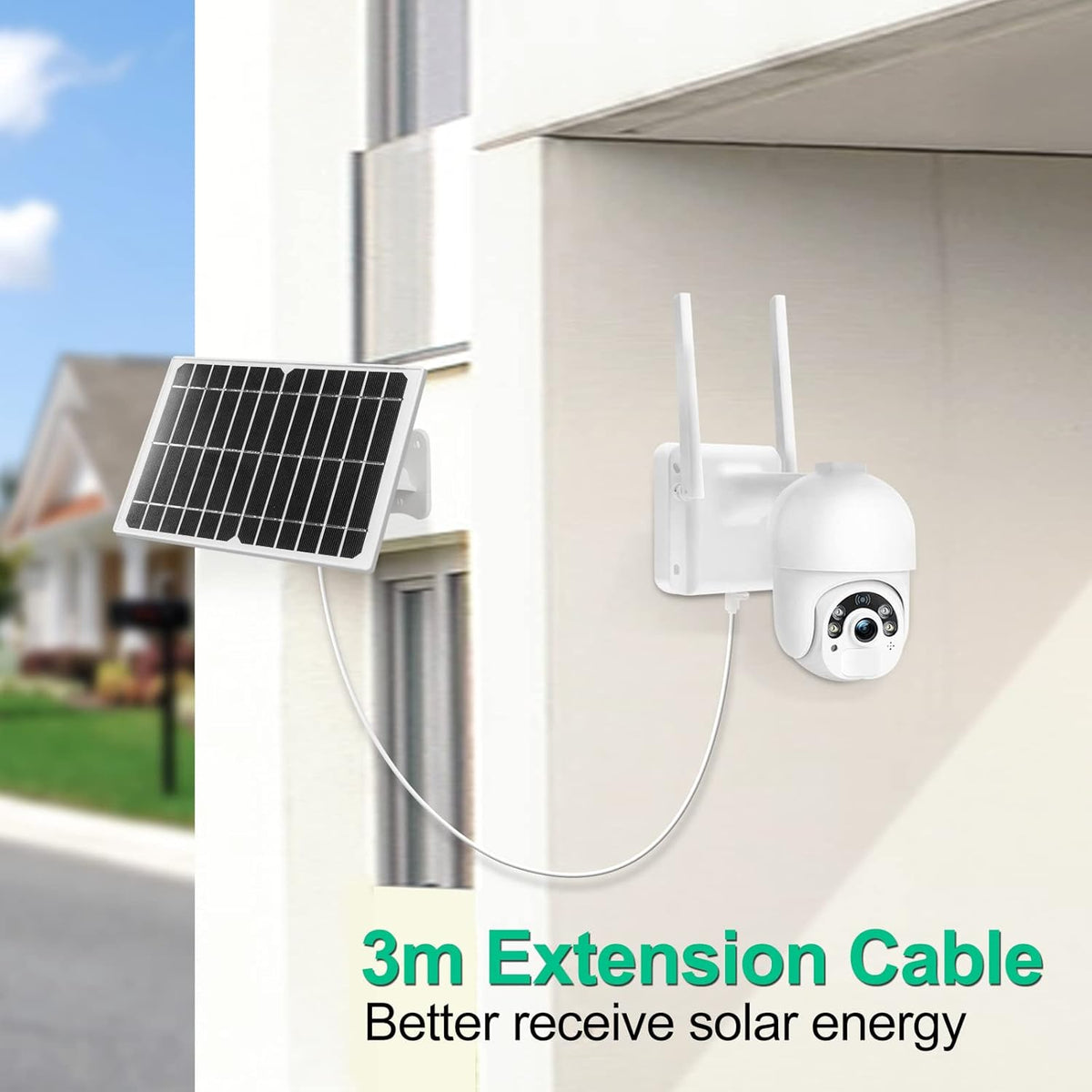 Wireless Solar Security Camera with 1080P Night Vision H625
