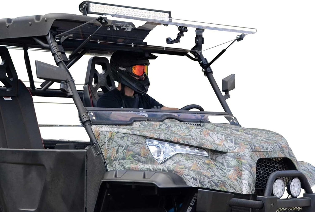Heavy-Duty Scratch Resistant Flip Windshield S2197