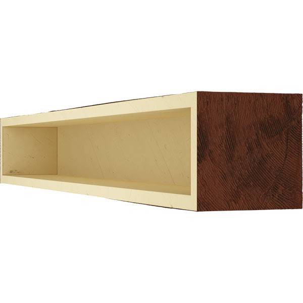 Rough Sawn Faux Wood Fireplace Mantel U375