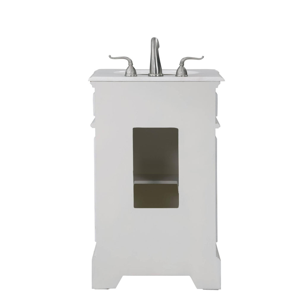 Bathroom Vanity Cabinet Set with Marble Top Q580534