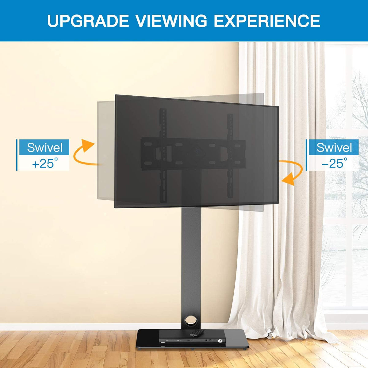 Universal Floor TV Stand with Swivel Mount for 32-65 inch TVs D345