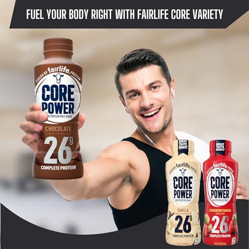 Chocolate Protein Milk Shakes, 14 Fl Oz (Pack of 12) and Key Chain G181