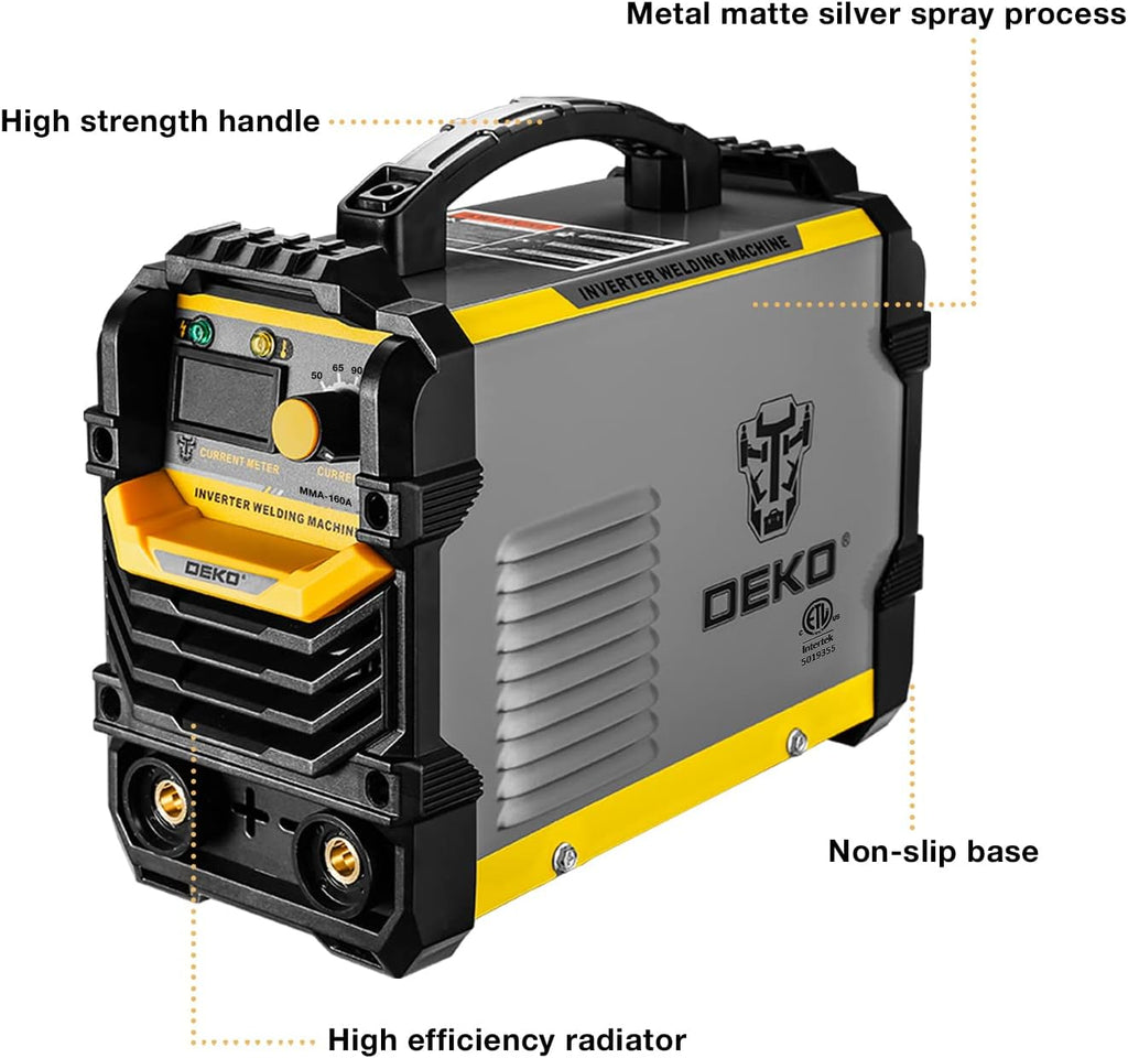 160A ARC Welder with Electrode Holder, Work Clamp and Brush V29400