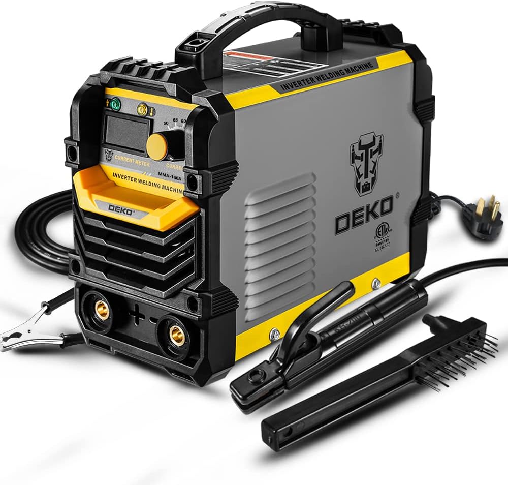 160A ARC Welder with Electrode Holder, Work Clamp and Brush V29400