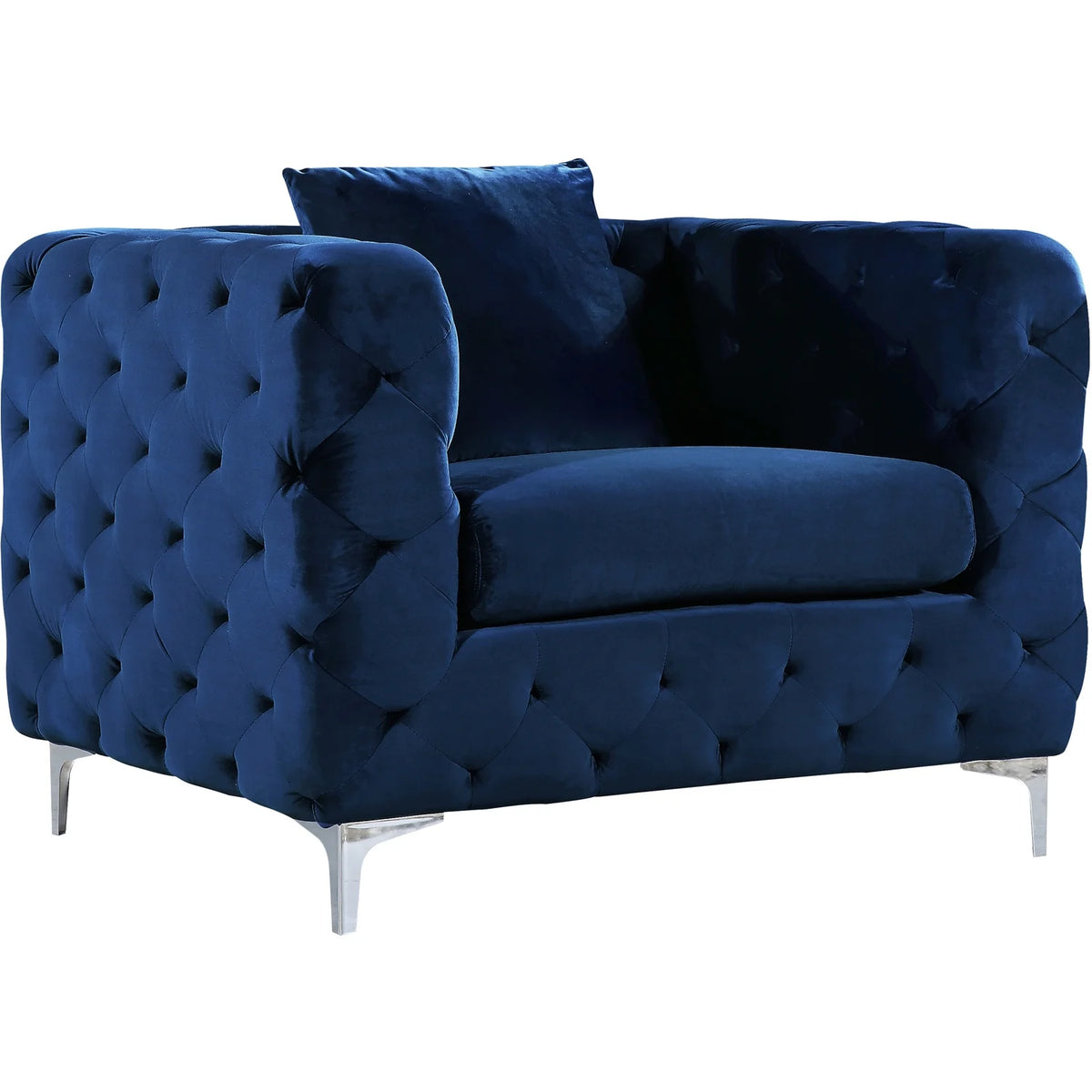 Navy Velvet Chair B21592