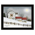 Christmas Star Quilt Block Framed Print Y560
