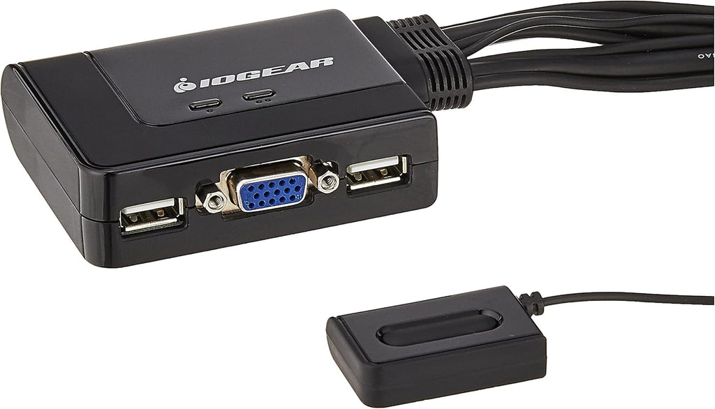 2-Port HDMI Cable KVM Switch with Cables and Audio, Black T8373