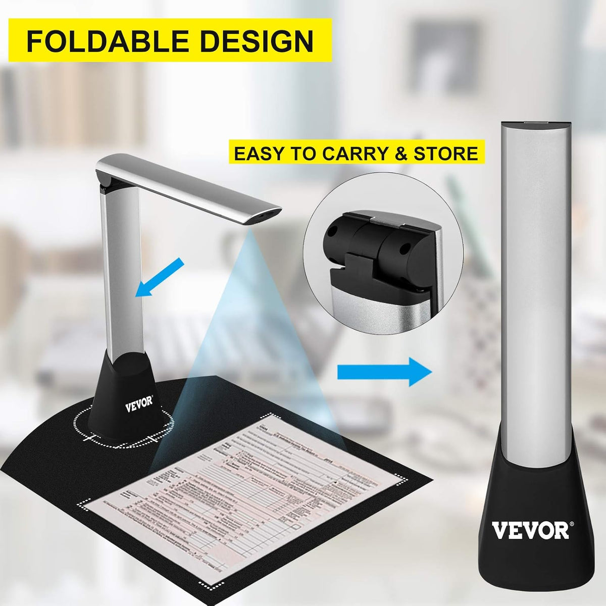A3/A4 Portable Document Scanner with OCR S373