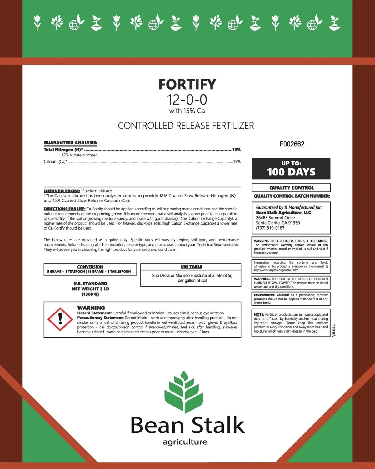 Controlled release fertilizer with Calcium and magnesium - 50 lb pail Y88552