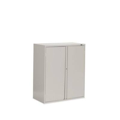 2 Door Storage Cabinet Gray White Black G2683