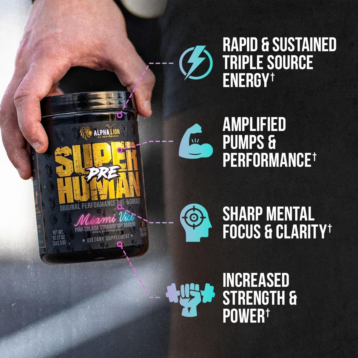 Superhuman Pre Workout Powder & Post Workout Recovery Bundle J269642