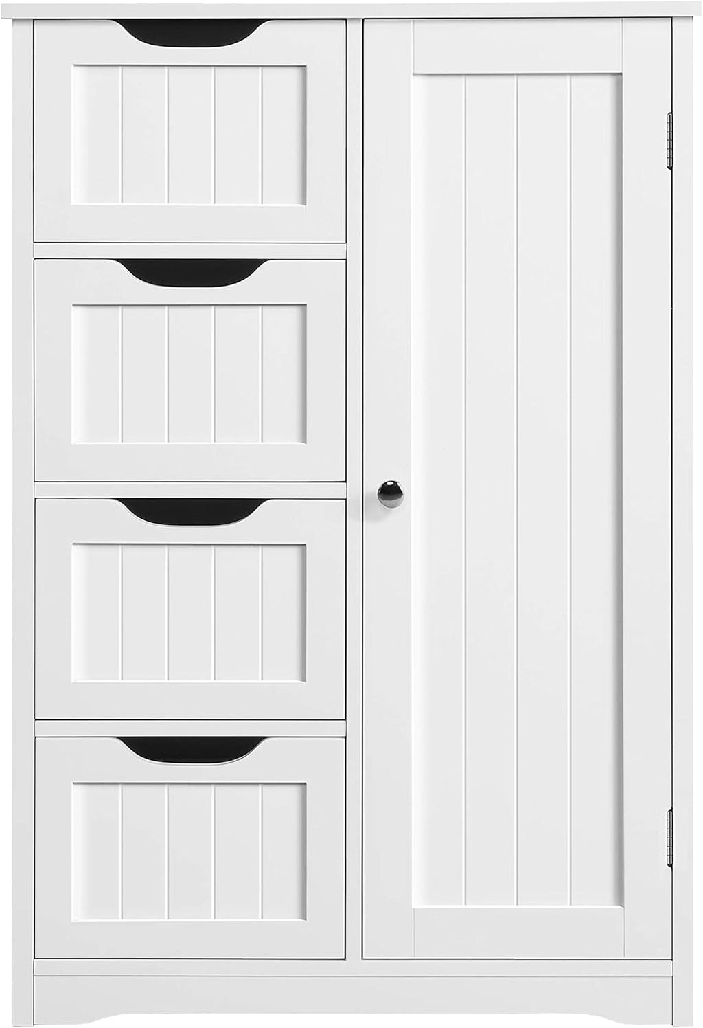 Gray 4 Drawer Bathroom Floor Cabinet J21679