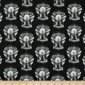 Black Cotton Fabric V58716