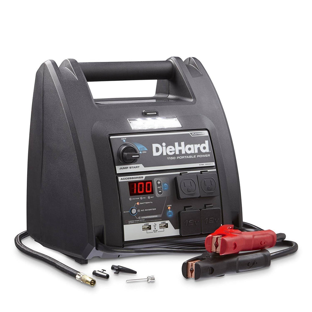 1150 Peak Amp 12 Volt Jump Starter Power Source W12162