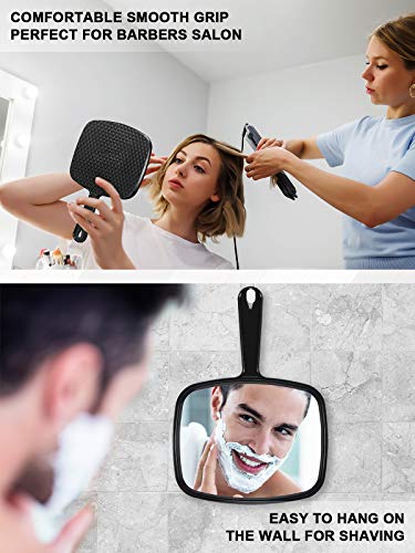 Black Handheld Hand Mirror X2474