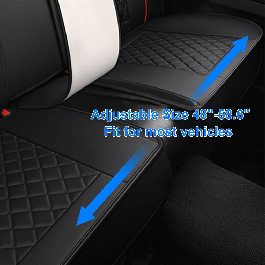 5 Seats PU Leather Car Seat Covers with 4 Pillows Black+Red I61974