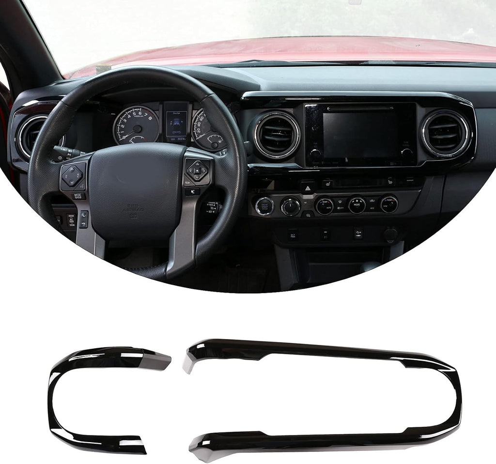 Car ABS Dashboard Panel Cover Trim Stickers (red) D624981