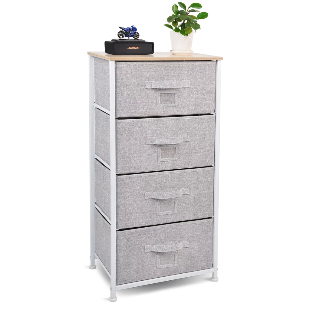 5 Drawer Fabric Dresser Storage Tower Cabinet I121