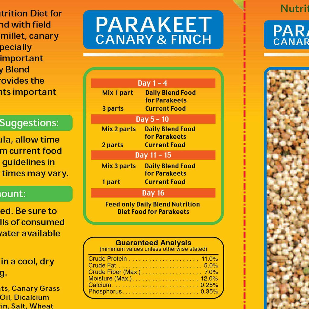 Daily Blend Parakeet Pet Supplies K388