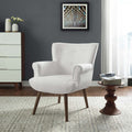 White Upholstered Armchair L3318