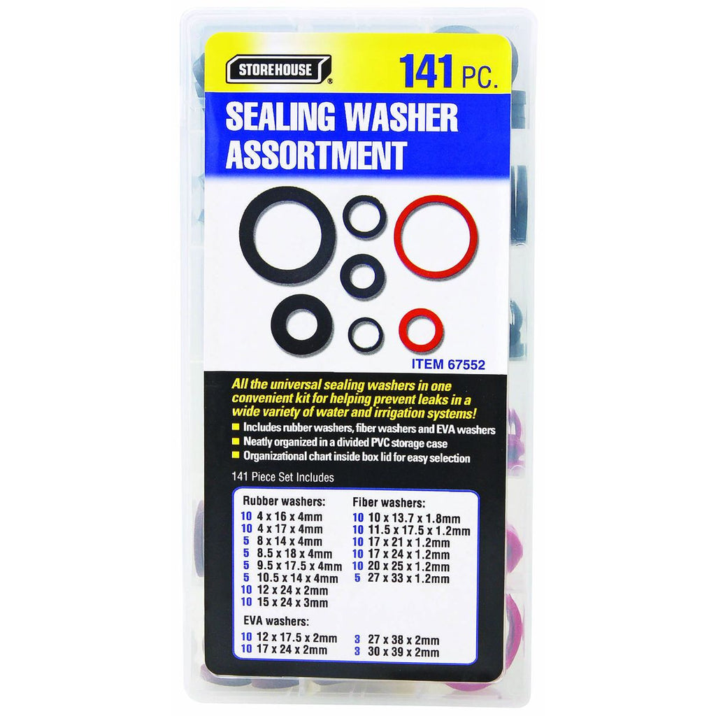 Washer/Seal Assortment, 141 Piece Y5678