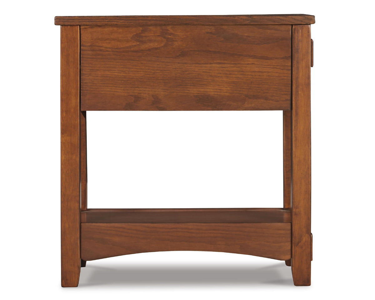 Brown Chairside End Table O601