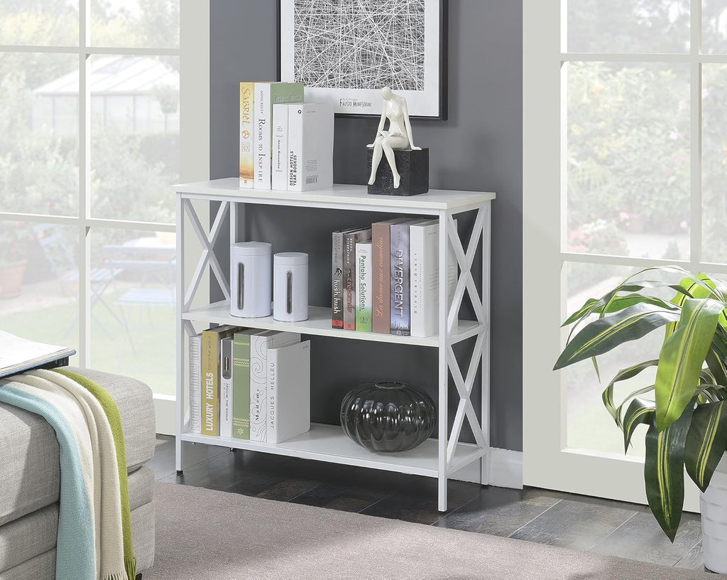 Black 3 Tier Bookcase W41855