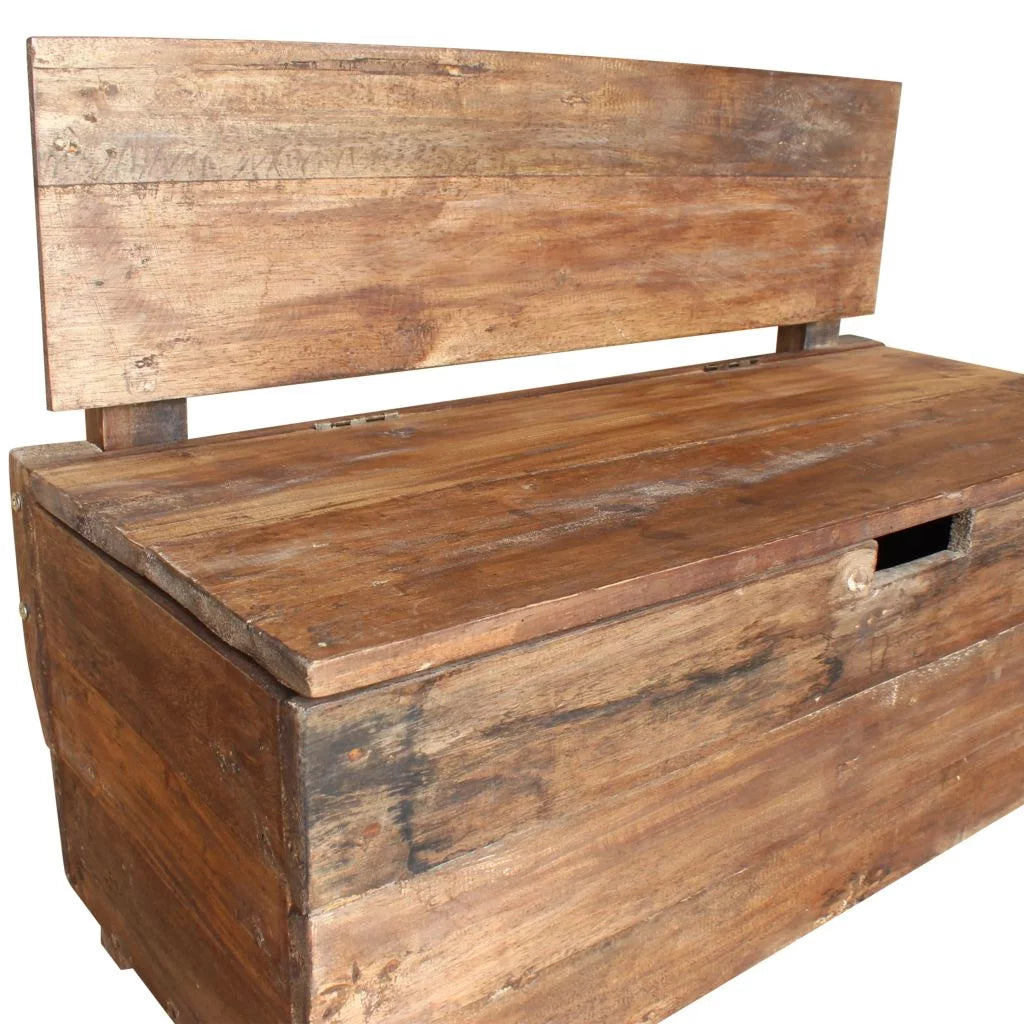 Solid Reclaimed Wood Bench K2577