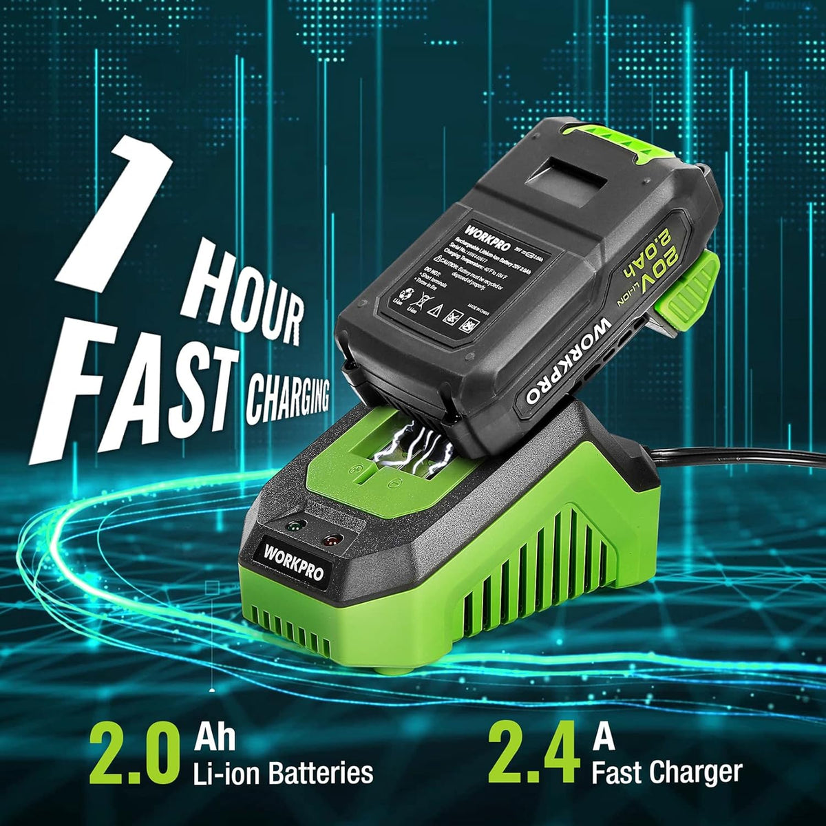 20V Cordless Impact Wrench with 4Pcs Drive Impact Sockets Y345576