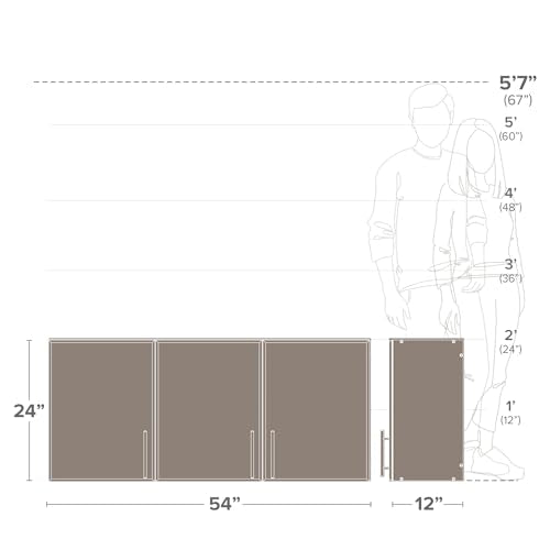 Light Gray Wall Mounted Storage Cabinet G240