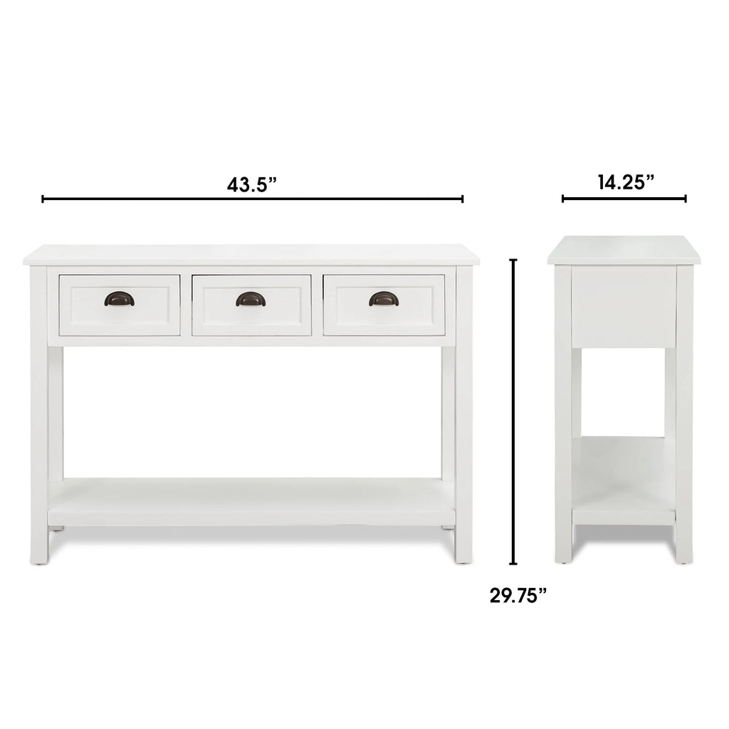 White Console Table T5924