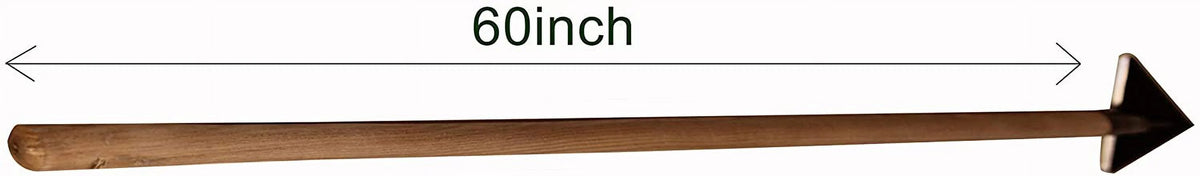 Tempered Steel 60-inch Wooden Handle Hoe M421116