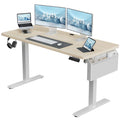 55" x 24" Height Adjustable Electric Standing Desk with Storage Pocket A2998