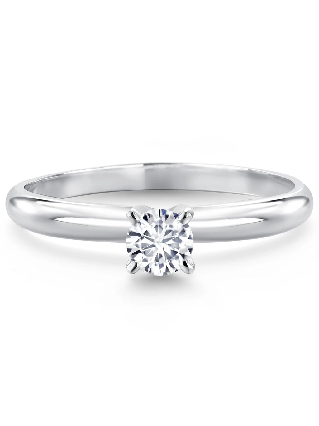 14K White Gold Solitaire Engagement Ring C69047