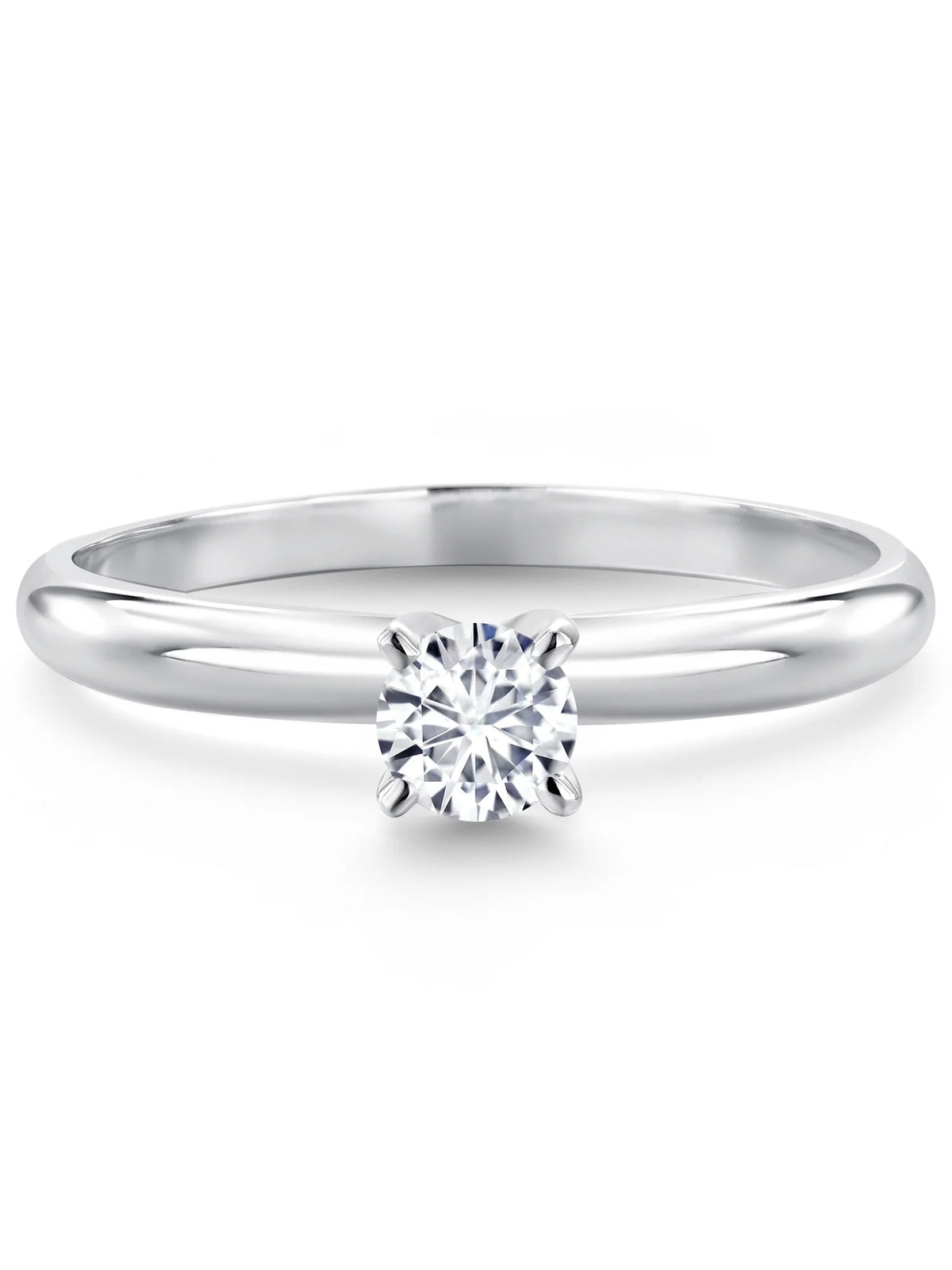 14K White Gold Solitaire Engagement Ring C69047
