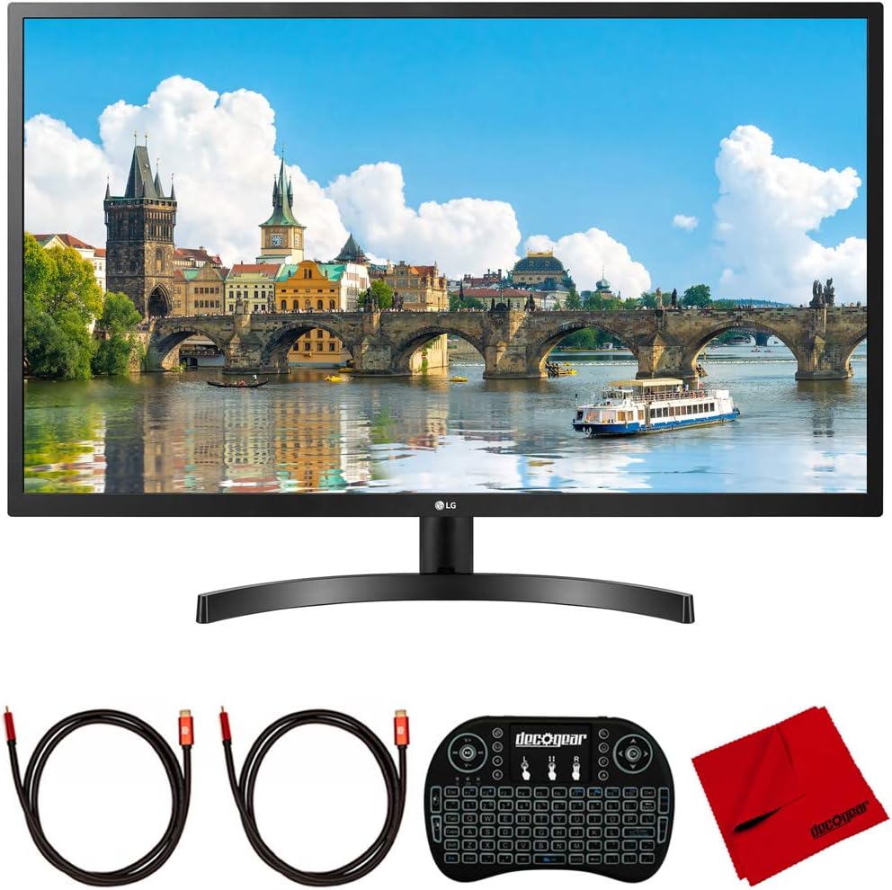 31.5 inch Full HD IPS Monitor with Wireless Keyboard and HDMI 2.0 Cable M582330