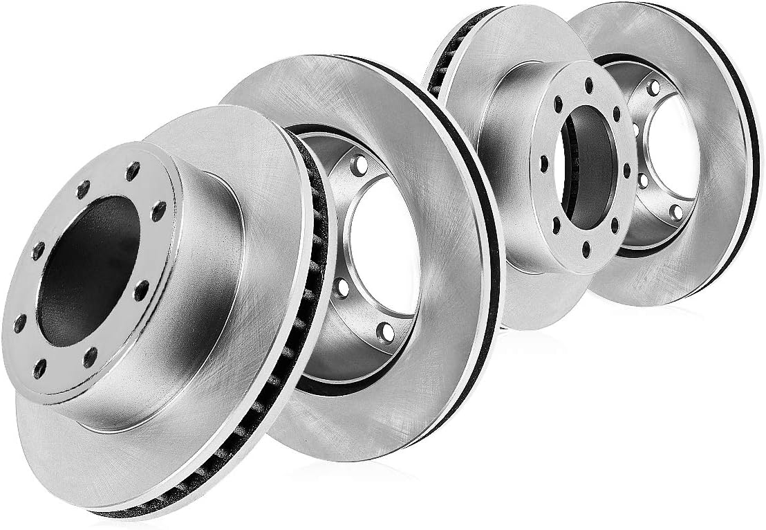 8 Lug Front and Rear Rotors for Dodge Ram 3500 B90037