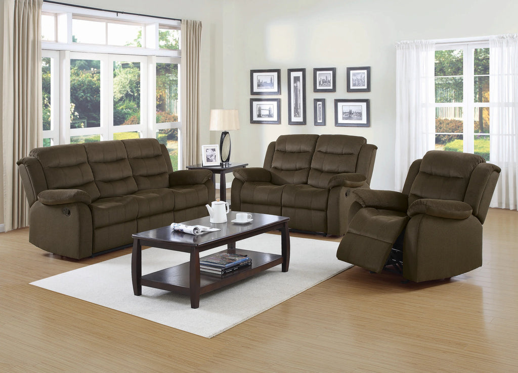 Olive Brown Motion Loveseat Q8048