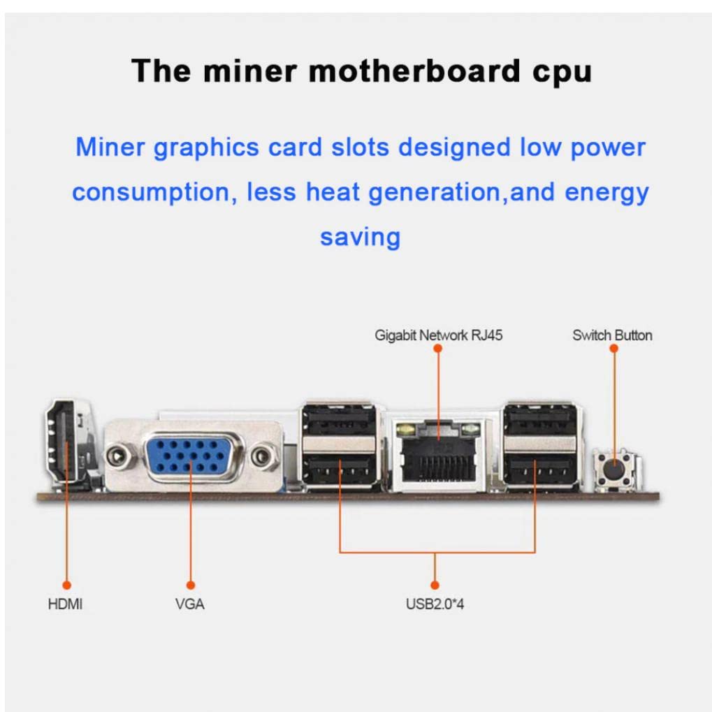 Mining Motherboard with 8 Video Card Slots Q103