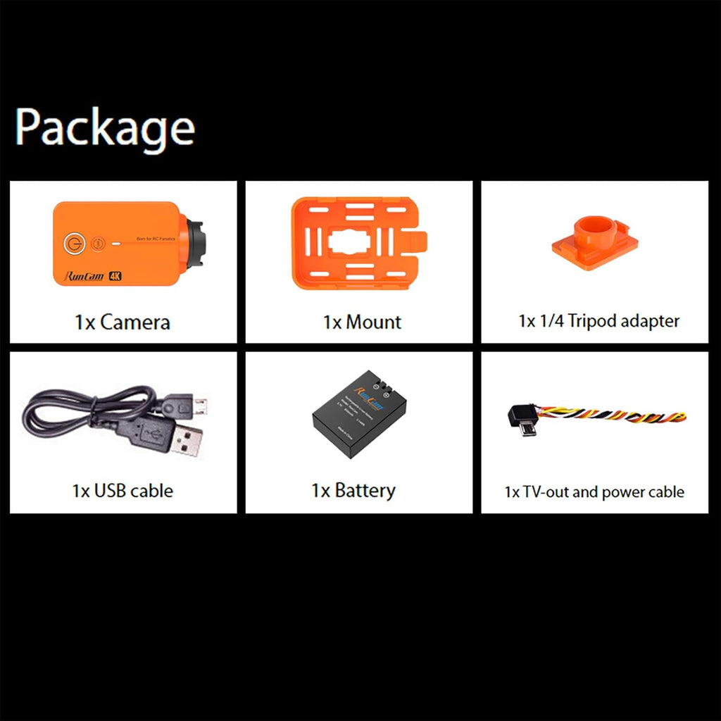 Orange 4K FPV Sports Action Camera I438
