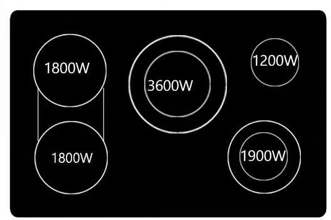 36 Electric Cooktop with 5 Elements L59319