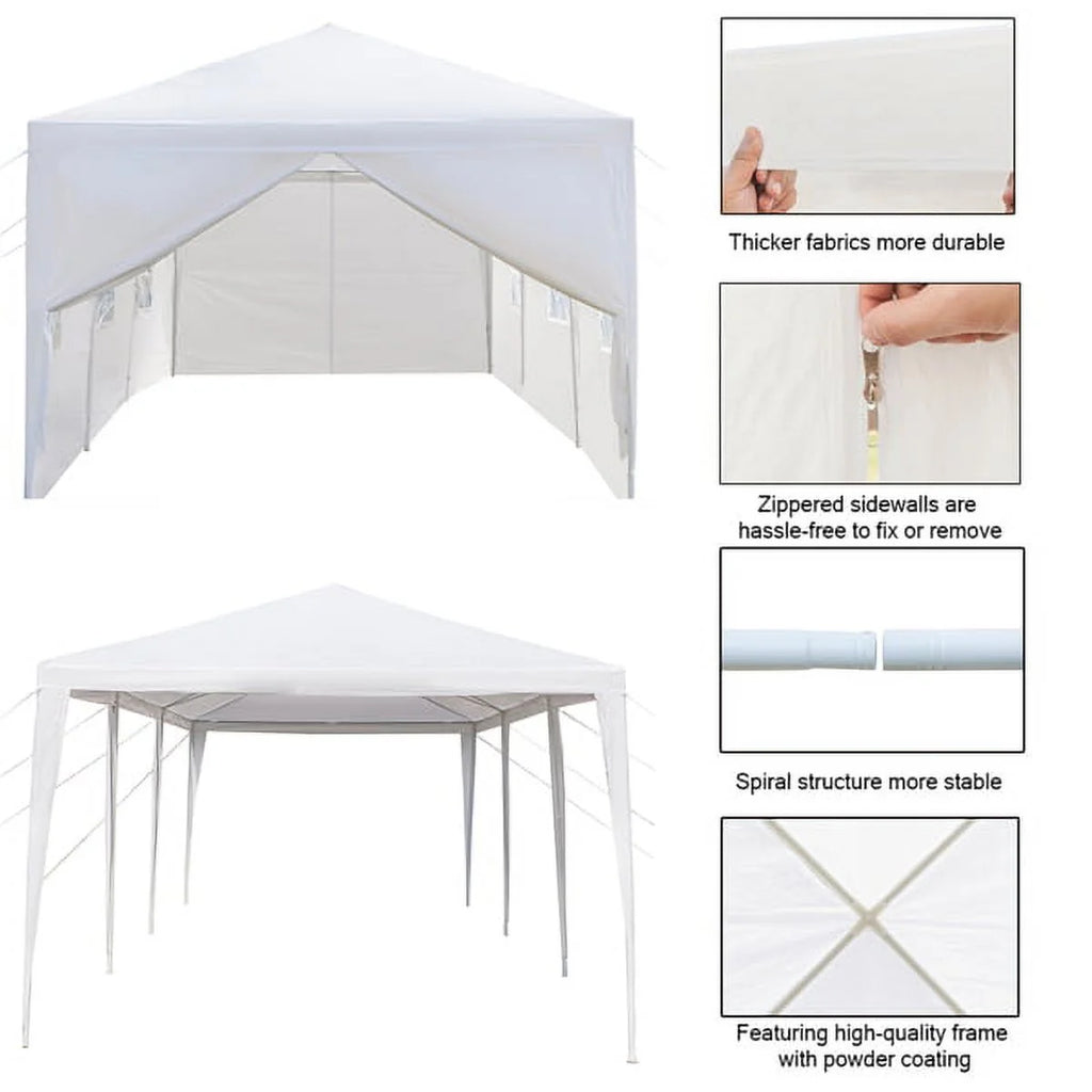 10'x30' Outdoor Canopy Party Wedding Tent with 8 Removable Sidewalls F733027