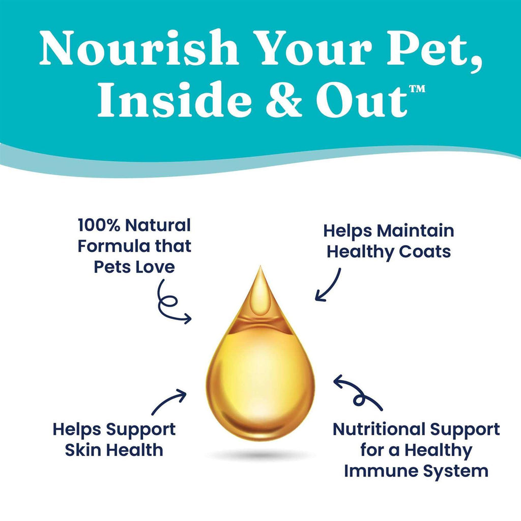Solid Gold Fish Oil for Dogs & Cats Wild Alaskan Salmon Oil S388