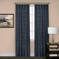 Navy Pinch Pleat Pane E2598