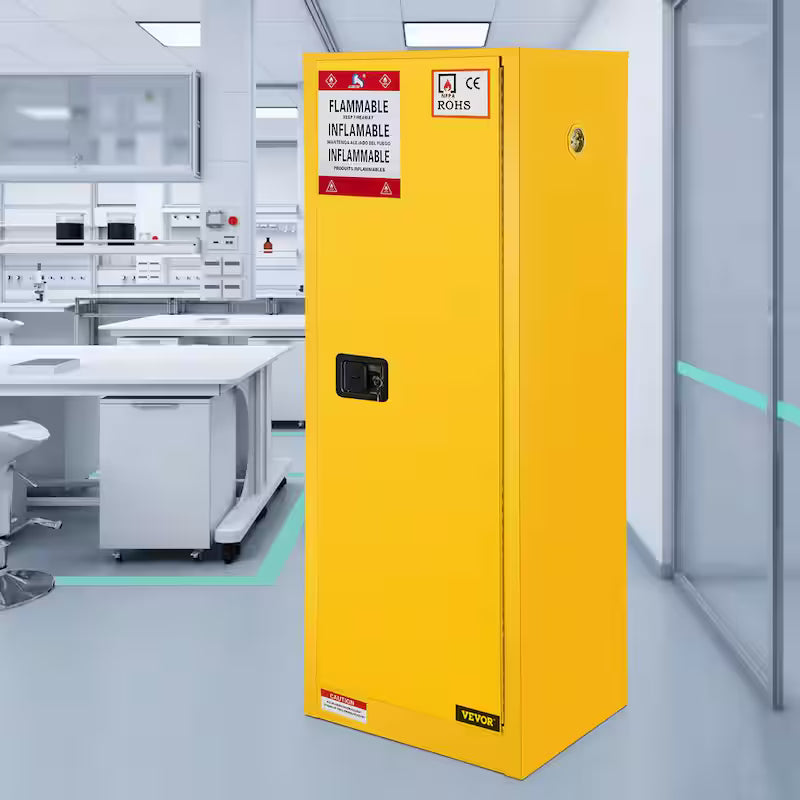 Yellow Galvanized Steel Safety Cabinet R626